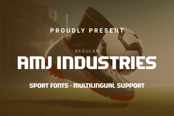 Amj Industries: A Bold Display Font for Digital Impact