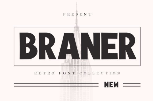 Braner: A Vintage Display Font for Editorial Impact