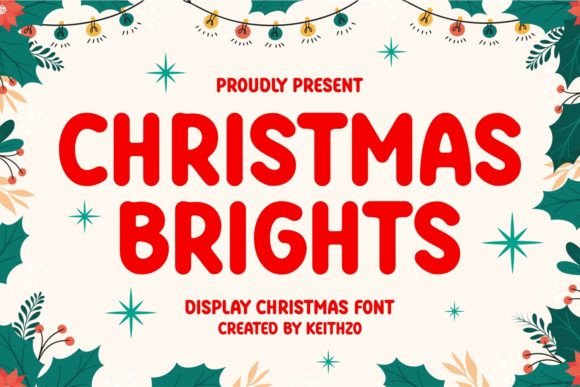 Christmas Brights: A Festive Display Font That Delivers