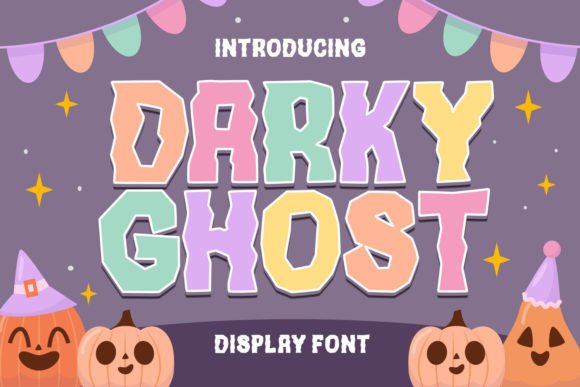 Darky Ghost: A Playful, Spooky Display Font for Handmade Creators