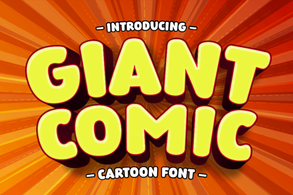Giant Comic: A Friendly Display Font for Small Business Branding