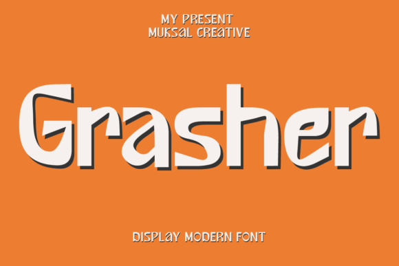 Grasher: A Playful Display Font That Delivers Digital Charm