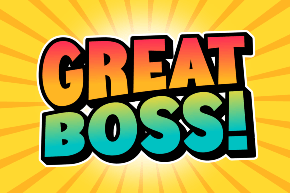 Great Boss: A Cheerful Display Font That Elevates Small Business Branding
