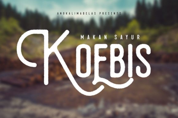 Koebis: A Hand-Drawn Display Typeface with Quiet Confidence