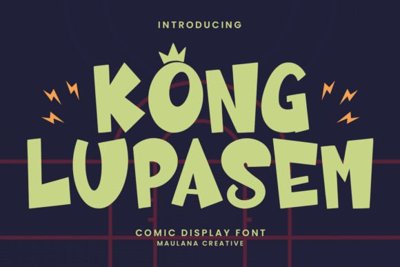 Kong Lupasem: A Playful Display Font for Small Business Branding