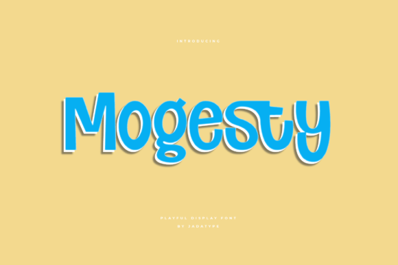 Mogesty: A Playful Display Font That Feels Like Handmade Magic