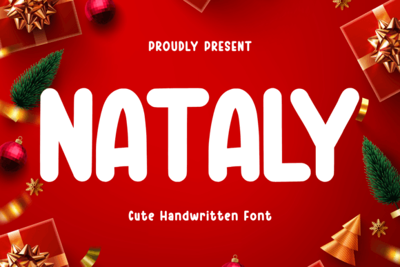 Nataly Font: A Festive Display Typeface for Small Business Branding
