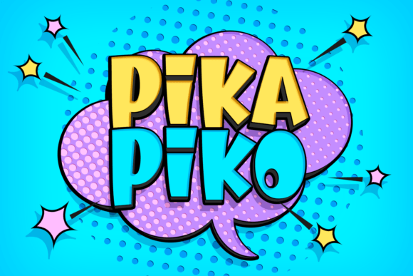 Pika Piko Font: Playful Display Type for Handmade Labels & Printables