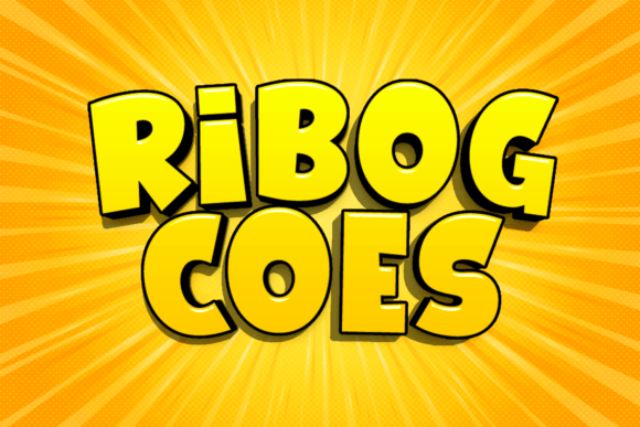 Ribog Coes: A Thick, Bubbly Display Font That Delivers Personality