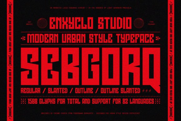 Sebgorq: A Modern Urban Display Font for Handmade Brands