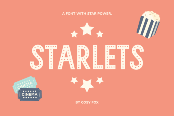 Starlets: A Display Font with Quiet Glamour