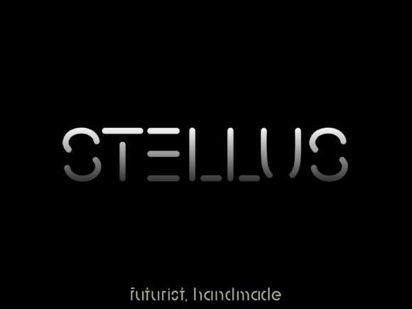 Stellus: A Handmade Futurist Font That Feels Human