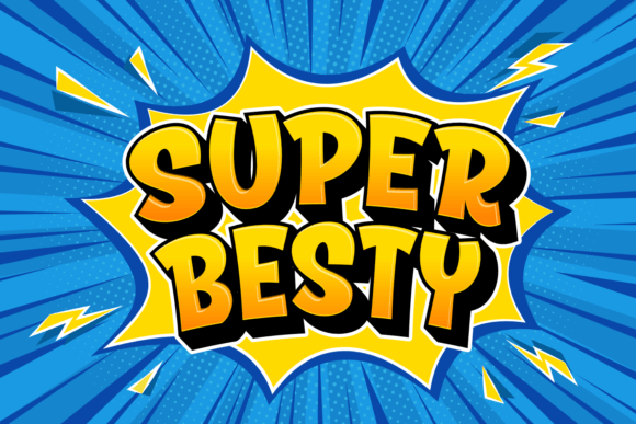 Super Besty: A Playful Display Font for Handmade Joy