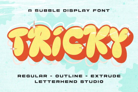 Tricky Font: A Playful Display Typeface for Digital Brands