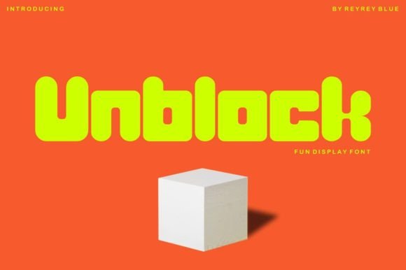 Unblock Typeface: Bold, Playful Display Font for Scroll-Stopping Campaigns