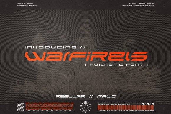 Warfirels: A Display Font That Cuts Through the Feed