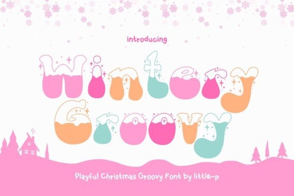 Wintery Groovy: A Playful Display Font for Holiday Campaigns