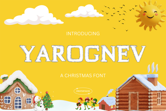 Yarognev: A Holiday Display Font That Makes Your Campaign Pop