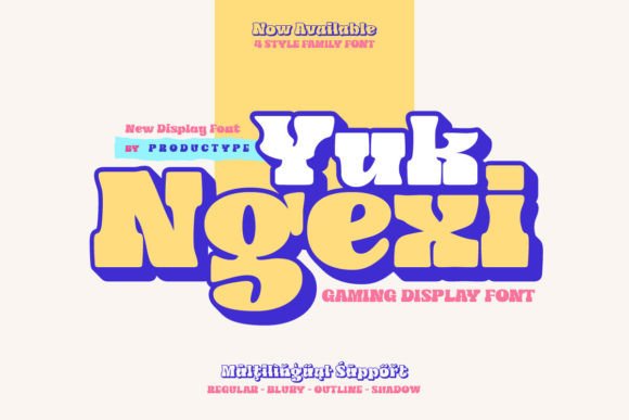 Yuk Ngexi Font: Bold, Playful Display Type for Makers